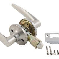 AP Products Lever Passage Lock Set, Silver