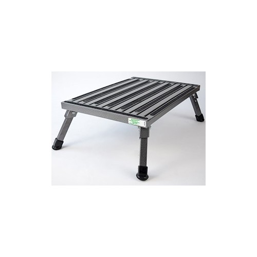 Safety Step Step Stool, 24" x 16" x 8", 1000 lb Capacity, Gray