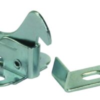 JR Products Screen Door Latch, Silver, Zinc Plated Steel