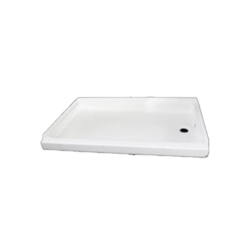Specialty Recreation Rectangular Shower Pan, 24 x 36 Inch, White