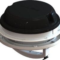 MaxxAir 6-inch Manual Roof Vent, White with Black Lid