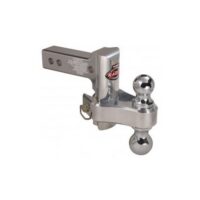 Trimax Ball Mount, 2-Inch Receiver, 4-Inch Adjustable, Dual Balls, Pin Included