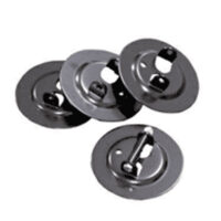 BAL RV Trailer Stabilizer Jack Pad, 6" Diameter, Set of 4, Silver