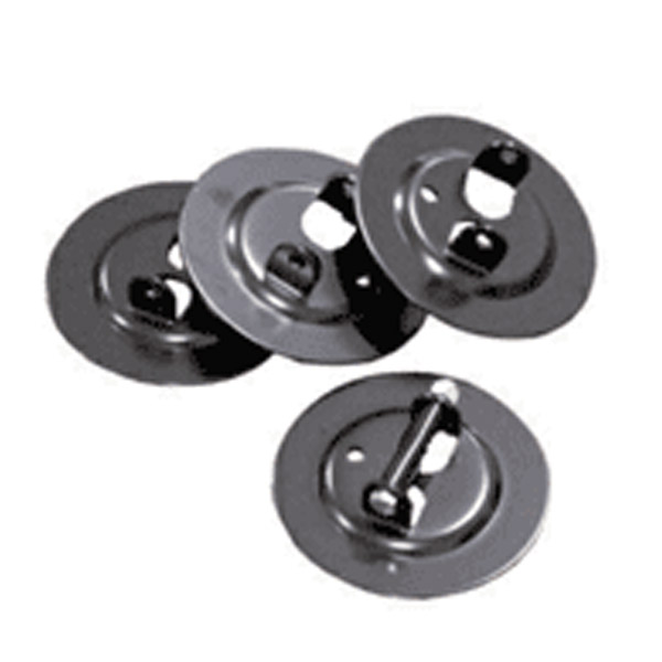 BAL RV Trailer Stabilizer Jack Pad, 6" Diameter, Set of 4, Silver