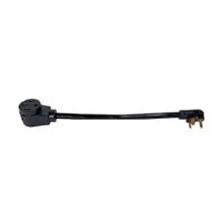 Arcon RV Power Cord Adapter, 30A to 50A, 18-Inch, Black