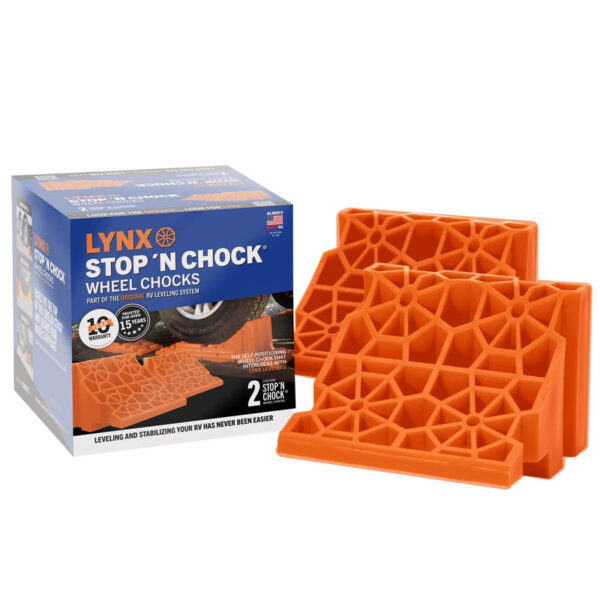 Tri-Lynx Stop 'N Chock Orange Wheel Chock, 2-Pack