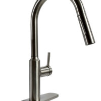 Phoenix Products Kitchen Faucet, High Arc, Brushed Nickel, Single Lever