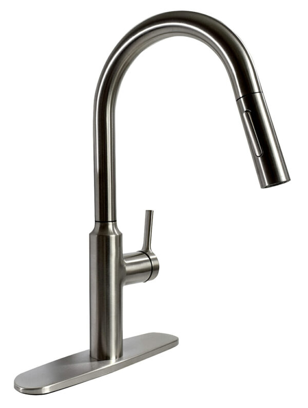 Phoenix Products Kitchen Faucet, High Arc, Brushed Nickel, Single Lever