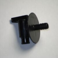 Petersen Molding Fresh Water Tank Drain Valve, 3/8-inch Hose Barb