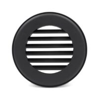 B&B Molders 4 inch Duct Register, Black
