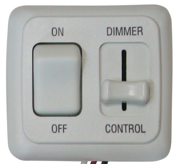 Valterra LED Dimmer Switch, White, 12V