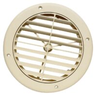 Valterra 5-Inch Round Ceiling Register, Light Beige
