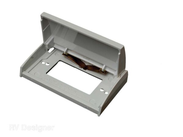 RV Designer GFCI Weatherproof Receptacle Cover, White