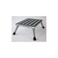 Safety Step Step Stool, 19" x 15" x 8", 1000 lb Capacity, Silver