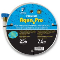Aqua Pro 25 Foot Fresh Water Hose, 5/8 Inch ID, 160 PSI, White