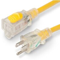 Marinco 25 Foot 15 Amp RV Extension Cord, 14 AWG, 3-Pin Blade, Yellow