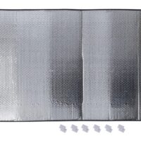 Valterra RV Rear and Side Window Sun Shade, 62" x 30", Reversible Silver