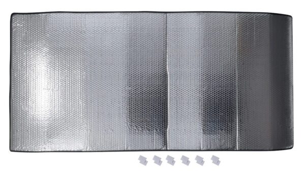 Valterra RV Rear and Side Window Sun Shade, 62" x 30", Reversible Silver
