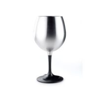 GSI Outdoors Glacier Stainless Wine Glass, 15.2 oz, Silver