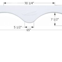 Icon Fender Skirt for R-Vision Trail Series, 65" x 12", Black