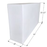 Icon Fresh Water Tank, 40 Gallon, Rectangular, Tank Body Only