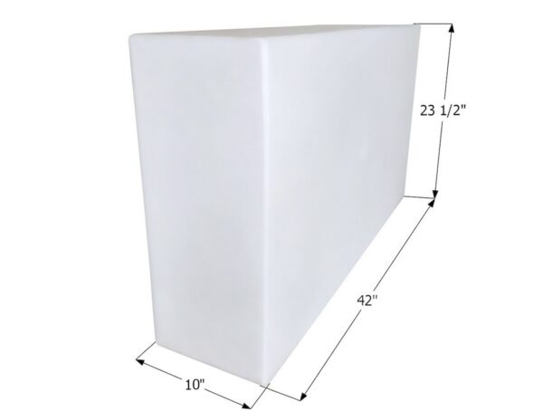 Icon Fresh Water Tank, 40 Gallon, Rectangular, Tank Body Only
