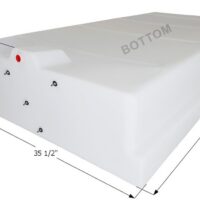 Icon Fresh Water Tank, 100 Gallon, Rectangular, with Mounting Hardware