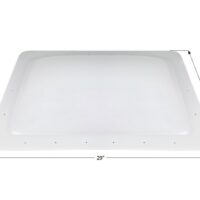 Icon 25 x 15 Rectangular Skylight Dome, White