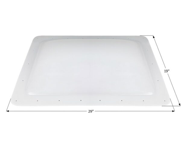 Icon 25 x 15 Rectangular Skylight Dome, White