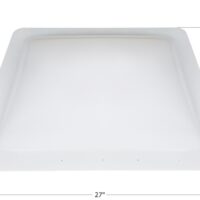 Icon 23 x 18.75 Rectangular Skylight Dome, White