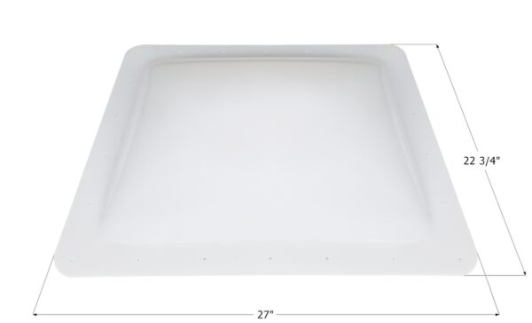 Icon 23 x 18.75 Rectangular Skylight Dome, White