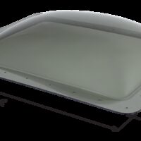 Icon 28 x 22 Rectangular Skylight Dome, Smoke, 6-Inch