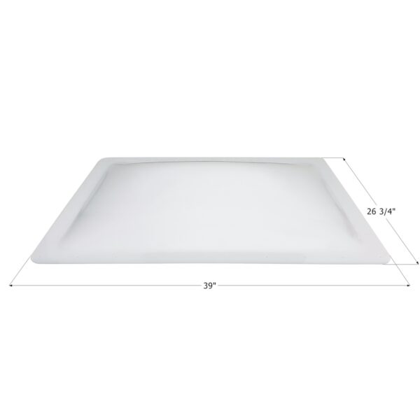 Icon 35 x 22.75 Rectangular Skylight Dome, White