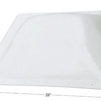 Icon 24 x 24 Square Skylight Dome, Clear, 5-Inch