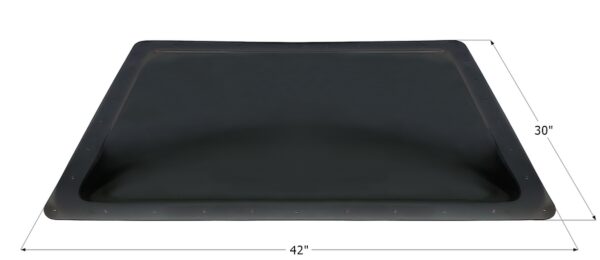 Icon 38 x 26 Rectangular Skylight Dome, Smoke