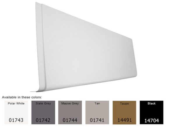 Icon J-Wrap Panel Skirting, Black, 52 x 17 Inches, Glendale Titanium