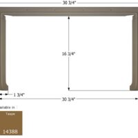 Icon Step Trim, Taupe, 30.75 x 18.25 Inches