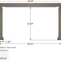 Icon Step Trim, Polar White, 30.75 x 18.25 Inches, 3-Piece