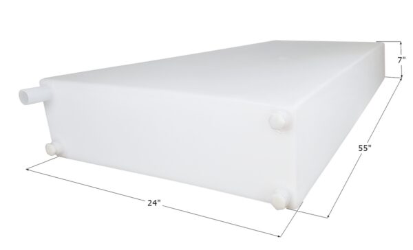 Icon 38 Gallon Fresh Water Tank, 55 x 24 x 7 Inches