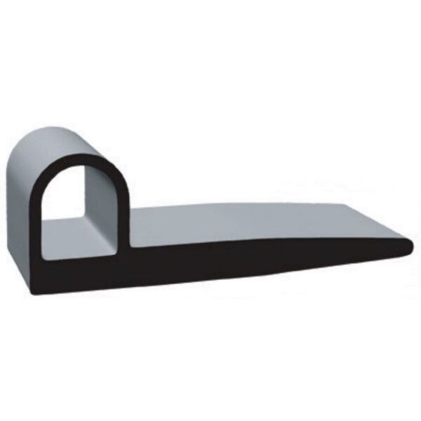 Clean Seal P-Seal Door and Window Channel Seal, 50 Feet, Black