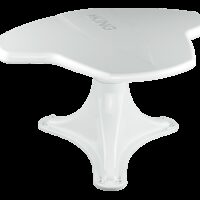 KING Jack Roof-Mount Broadcast TV Antenna, 360-Degree, 8-15/16 Inch, White