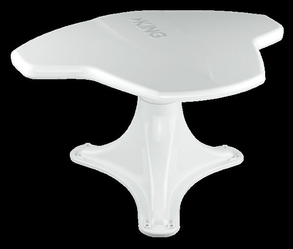 KING Jack Roof-Mount Broadcast TV Antenna, 360-Degree, 8-15/16 Inch, White