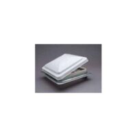 Heng's Manual Roof Vent, 14 x 14 Inch, White Plastic, LED Light