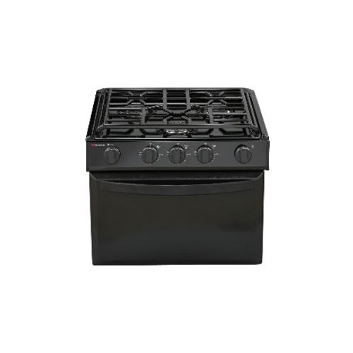 Suburban RV Range, 3 Burner, 9000 BTU Front And Two 6500 BTU Rear, Piezo Ignition