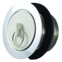 JR Products Sink Strainer with Rubber Stopper, 2 in. Drain, Die-Cast Steel