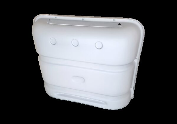 Icon Molded Propane Tank Cover, Hinged Lid, White, Fits 20–30 lb Tanks