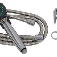 Phoenix Products Hand Held Shower Head, Silver, Chrome Plated, Single Function, 60 Inch Hose