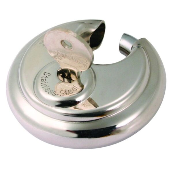 Trimax 70mm Stainless Steel Padlock, Key Lock, Silver