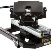 PullRite Super Glide 5th Wheel Hitch, 20,000 lb, Sliding Mount, Black