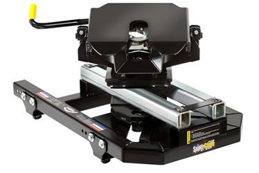 PullRite Super Glide 5th Wheel Hitch, 20,000 lb, Sliding Mount, Black